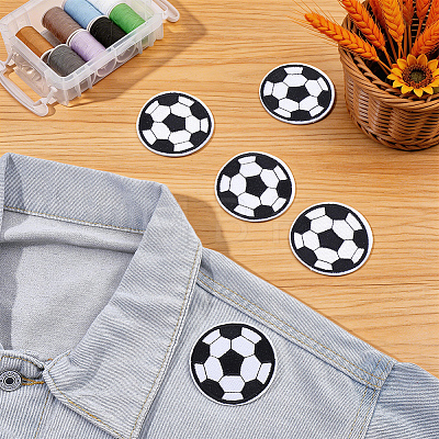 10Pcs Polyester Computerized Embroidery Iron on Sew on Patches PATC-WR0001-34-1