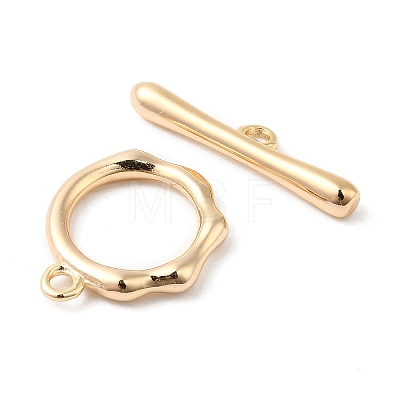 Brass Toggle Clasps KK-P234-85G-1