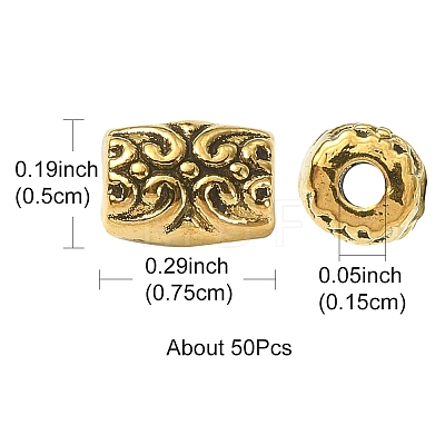 Tibetan Style Alloy Beads PALLOY-YW0001-74-1