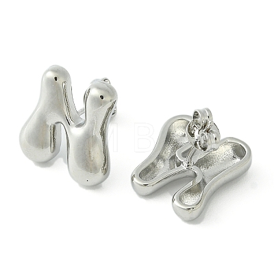 Rack Plating Brass Earrings EJEW-S222-01P-N-1