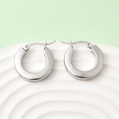 201 Stainless Steel Hoop Earrings EJEW-Z151-10P-02-1