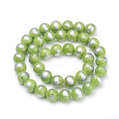 Natural Jade Beads Strands G-G833-8mm-16-1
