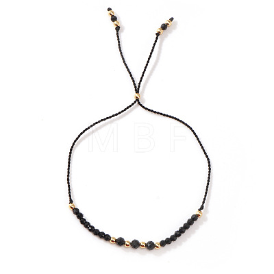 Minimalist Glass & Alloy Beads Slider Bracelets for Women SD4313-1