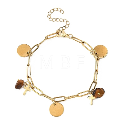 304 Stainless Steel Charm Bracelets BJEW-JB12821-1