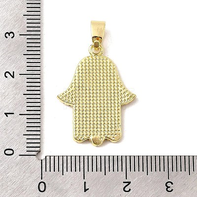 Brass Enamel Pendants KK-I378-18G-1