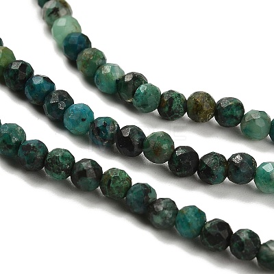 Natural Chrysocolla Beads Strands G-K373-B07-03-1