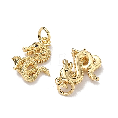 Brass Micro Pave Cubic Zirconia Pendants KK-K420-04G-1
