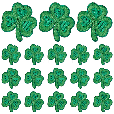 40Pcs Saint Patrick's Day Computerized Embroidery Cloth Self Adhesive Patches PATC-CY0001-51B-1