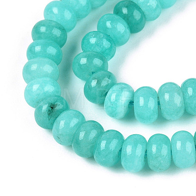 Dyed Natural White Jade Beads Strands X-G-T139-59A-10-1