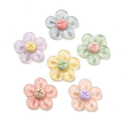 Transparent Resin Decoden Cabochons RESI-S04-07-1