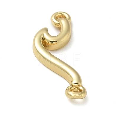 Rack Plating Brass Wave Shaped Links Connector Charms KK-K392-31G-1