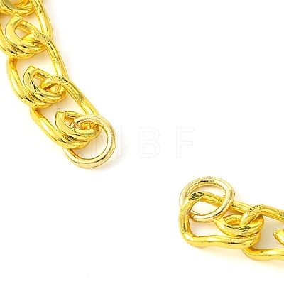 Rack Plating Brass Twisted Chain Bracelet Making KK-G501-03C-G-1