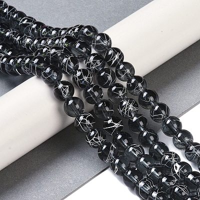 Drawbench Transparent Glass Beads Strands GLAD-Q012-6mm-14-1