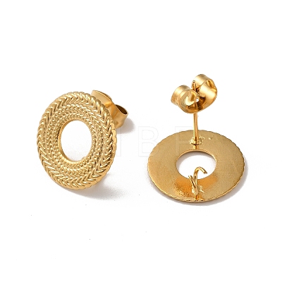 304 Stainless Stud Earring Findings X-STAS-M314-01F-G-1