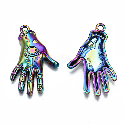 Rainbow Color Alloy Pendants PALLOY-S180-006-RS-1