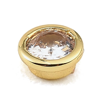 Brass Pave Cubic Zirconia Cabochons CU-CBA30E8-03G-07-1