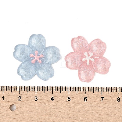 Sakura Series Opaque Resin Cabochons CRES-M037-19-1