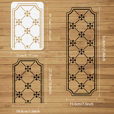 Plastic Drawing Painting Stencils Templates DIY-WH0396-216-1