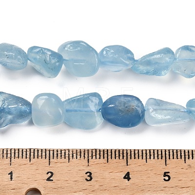 Natural Aquamarine Beads Strands G-P568-C13-01-1