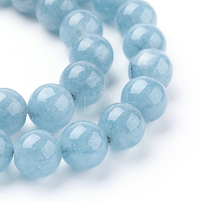Natural Blue Quartz Beads Strands G-O047-07-4mm-1