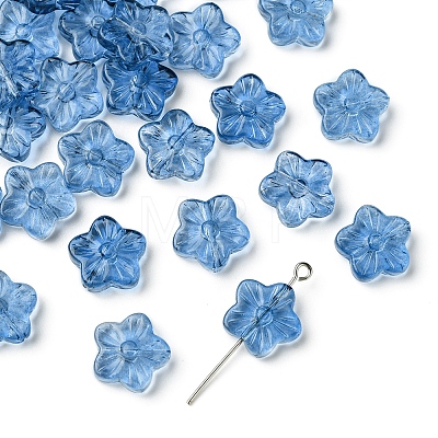 30Pcs Baking Paint Glass Beads GLAA-FS0001-97A-1
