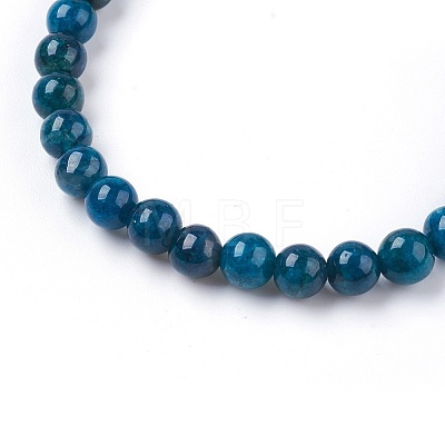 Natural Apatite Stretch Bracelets BJEW-JB03738-03-1