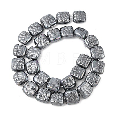 Electroplated Shell Pearl Beads Strands BSHE-Z007-01B-1