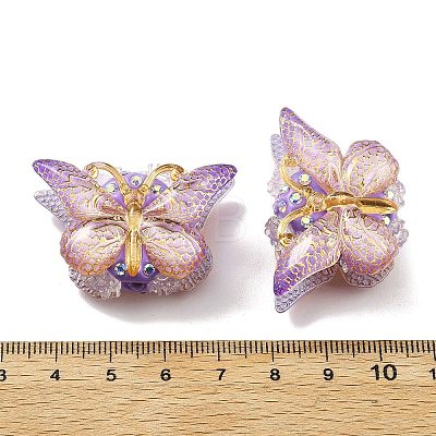 Polymer Clay Rhinestone Beads CLAY-NH0001-07D-1