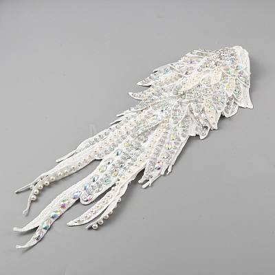 Hand Sewing Multi-Layer Flower Costume Shoulder Appliques PATC-WH0009-07A-1