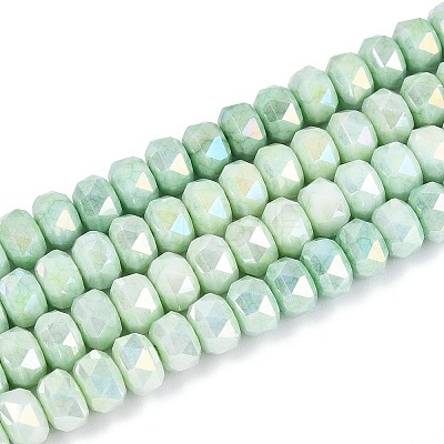 Anti-Tarnish Electroplate Glass Beads Strands GLAA-T025-6mm-11C-1