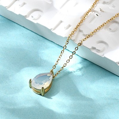 304 Stainless Steel Necklaces NJEW-R022-01G-10-1