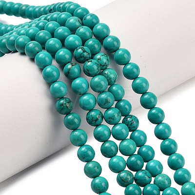 Natural Howlite Beads Strands G-Z149-A01-6mm-1