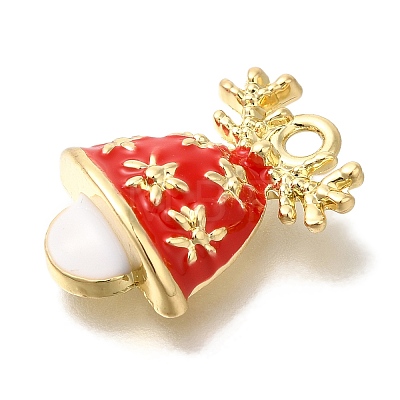 Christmas Theme Alloy Enamel Pendants ENAM-B025-01D-01G-1