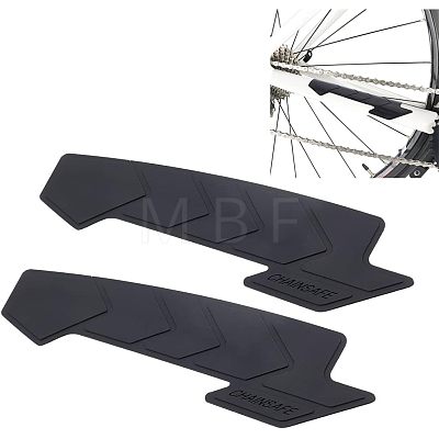 Silicone Bicycle Down Tube Frame Protectors AJEW-WH0317-17-1