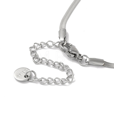 304 Stainless Steel Snake Chain Necklaces NJEW-I126-11P-1