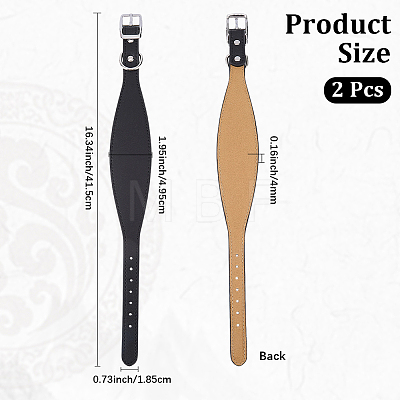 2Pcs Adjustable Microfiber Saddle Straps AJEW-CL0005-52-1