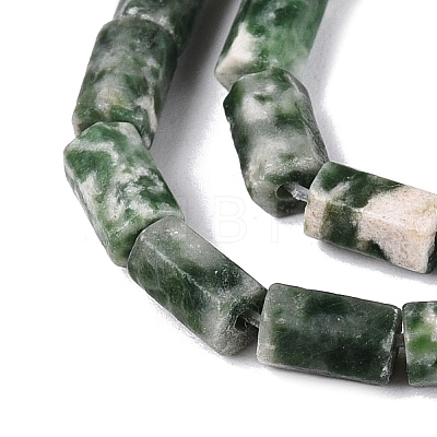 Natural Green Spot Jasper Beads Strands GG-N002-01A-28-1