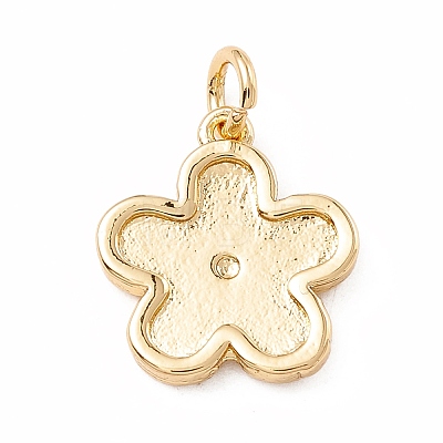 Brass Enamel Pendants KK-P217-02G-04-1