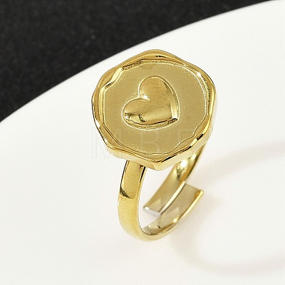Golden 304 Stainless Steel Finger Rings RJEW-H254-08C-G-1