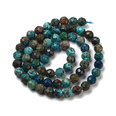 Natural Chrysocolla Beads Strands G-G927-15C-1