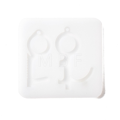 Key Shape DIY Pendant Silicone Molds DIY-F114-11-1
