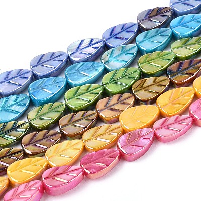 Natural Freshwater Shell Carved Beads Strands SHEL-N038-25-1
