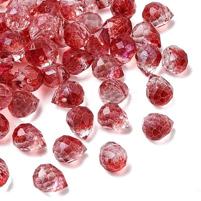 Electroplate Transparent Glass Beads GLAA-A045-05L-1