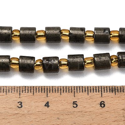 Natural Gold Pyrite/Golden Pyrite Beads Strands G-F833-K01-01-1