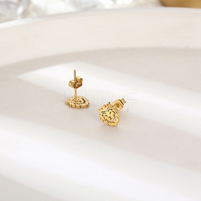 304 Stainless Steel Stud Earrings for Women FU7169-1-1