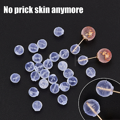 Clear Silicone Full-covered Ear Nuts FIND-SP0001-18F-1
