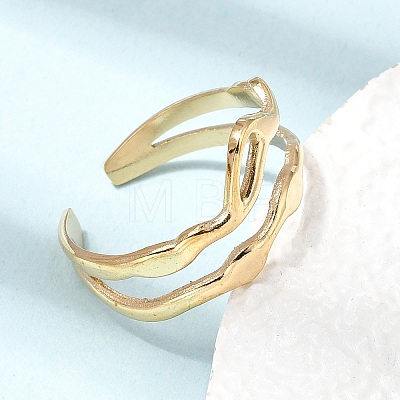 304 Stainless Steel Cuff Open Rings SA-CBA5136-02G-1