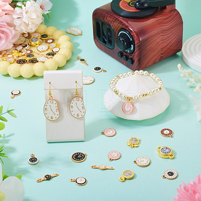 50 Pcs Alloy Enamel Pendants ENAM-TA0003-76-1