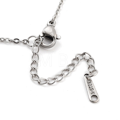 Non-Tarnish 304 Stainless Steel Pendant Necklaces NJEW-P306-01P-1