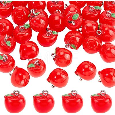 30Pcs Opaque Resin Charms RESI-CA0001-32A-1